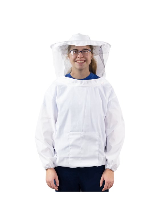 Medium Beekeeping Bee Keeping Suit, Jacket, Pull Over, Smock with Veil M