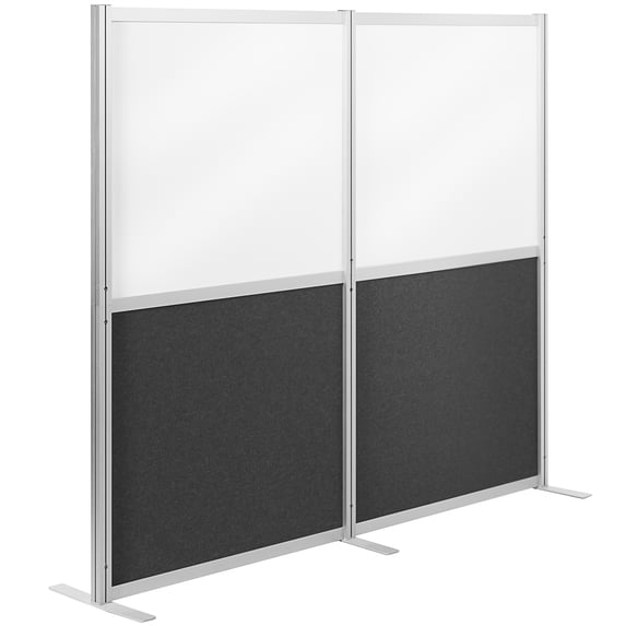 VIVO Modular Wall System, 2 PET + Magnetic Whiteboard Panels, Office Dividers