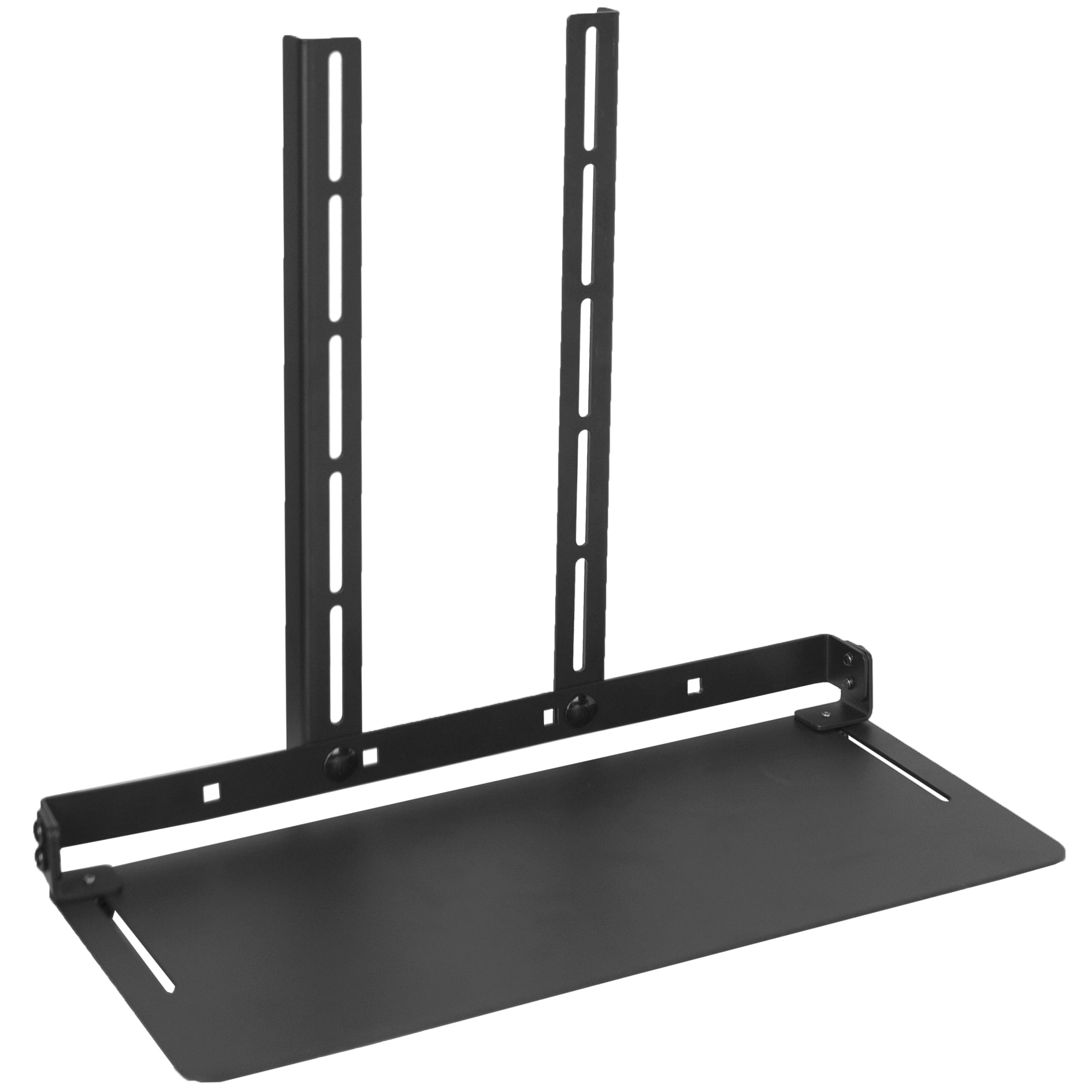 Black Steel Over/Under VESA Monitor Shelf Mount