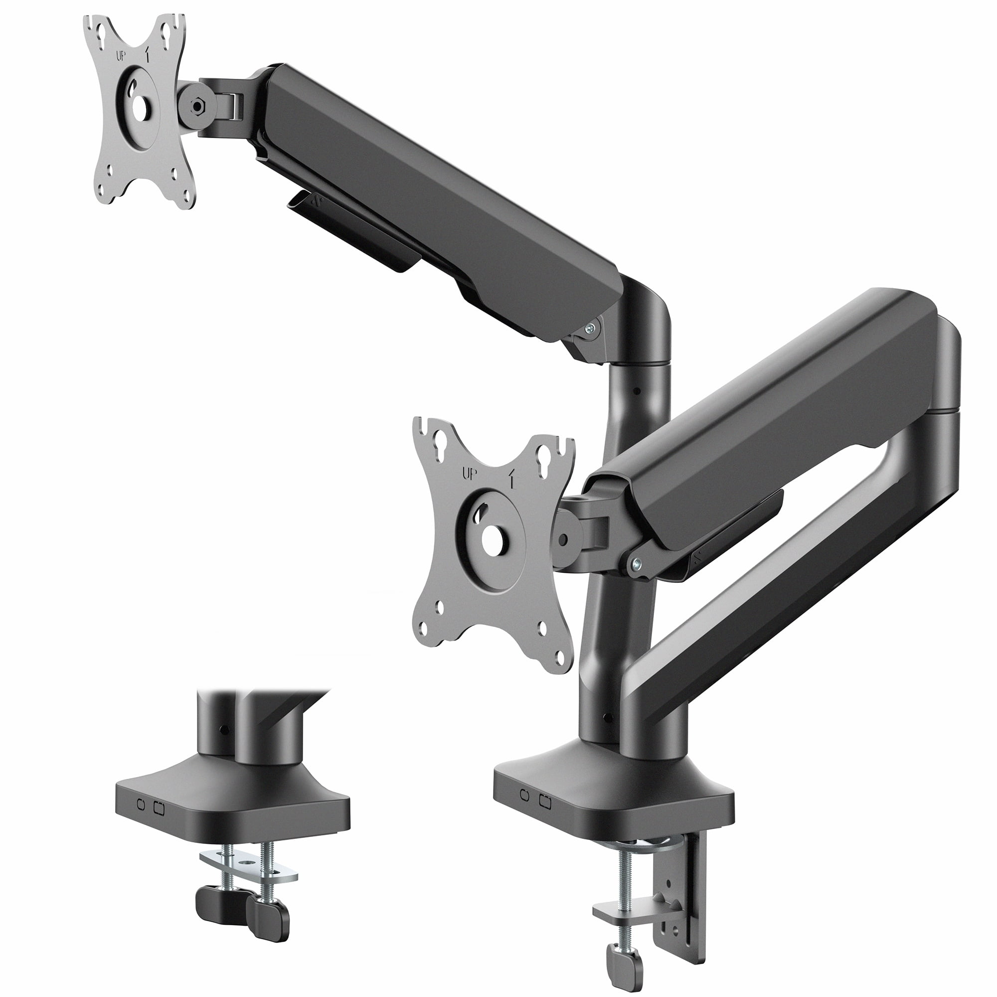 VIVO Pneumatic Arm Dual Monitor Desk Mount