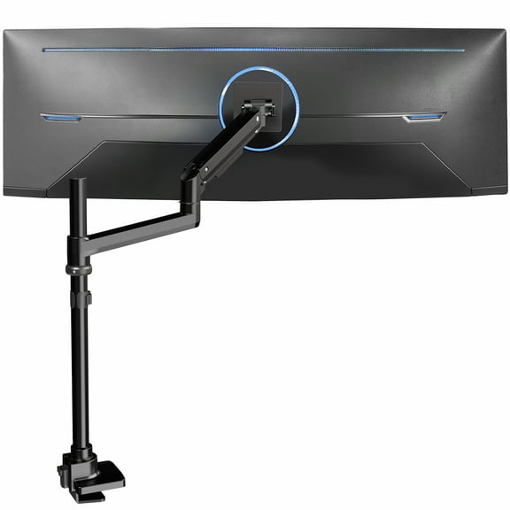 VIVO Pneumatic Arm Single Ultrawide Monitor Desk Mount for Computer Screens to 49"