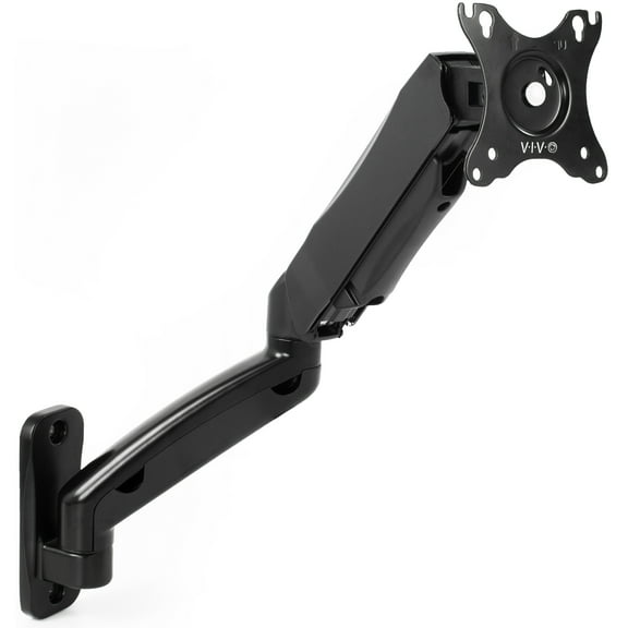 VIVO Pneumatic Spring Extended Arm, 17" to 32" Computer Monitor Wall Mount