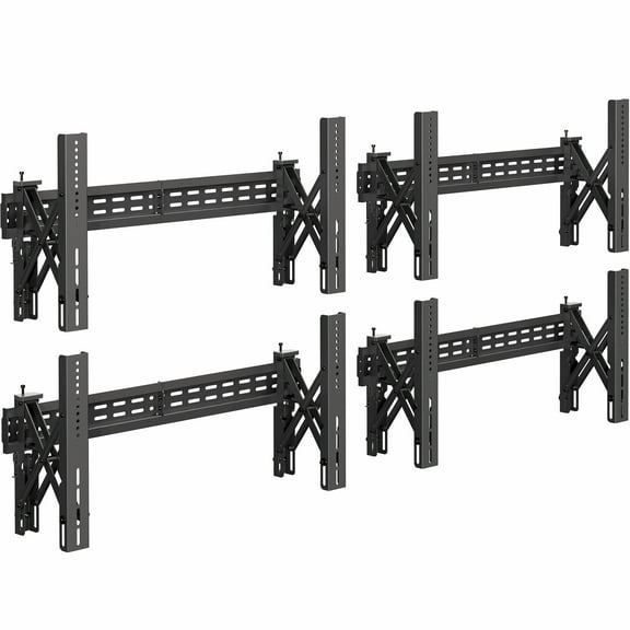 VIVO Pop-Out Video Wall Mounts, Fits 4 TV Screens 37 to 90 inches, 4 Mounts