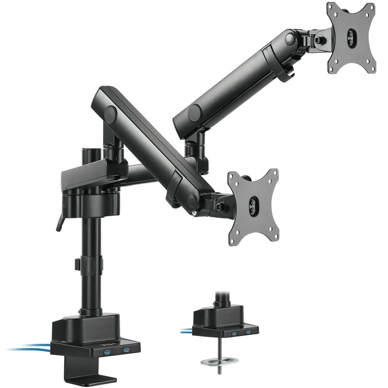 VIVO Premium Aluminum Full Motion Dual Monitor Arm Desk Mount 