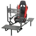 thumbnail image 1 of VIVO Racing Simulator Cockpit with Wheel Stand, Gear Mount, TV Mount, Shelf Kit, 1 of 8