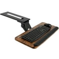 thumbnail image 1 of VIVO Rustic Vintage Brown Computer Keyboard & Mouse Tray, Under Table Desk Mount, 1 of 9