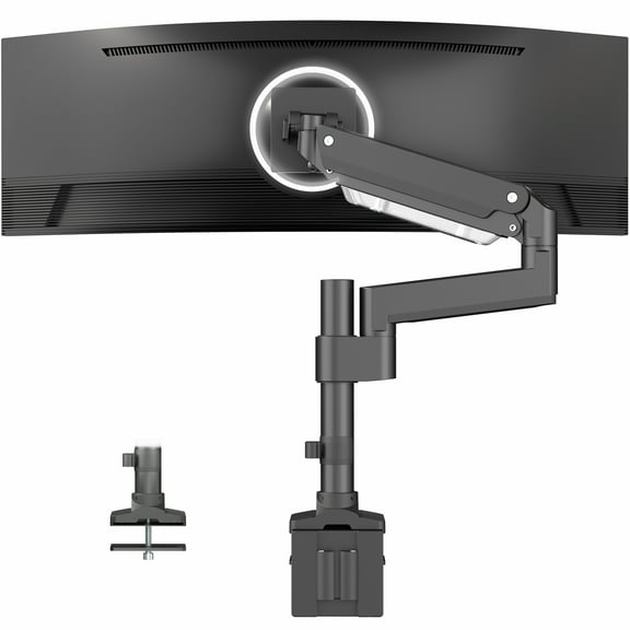 VIVO Single Monitor Desk Mount w/ Pneumatic Spring, Fits Ultrawides up to 49"