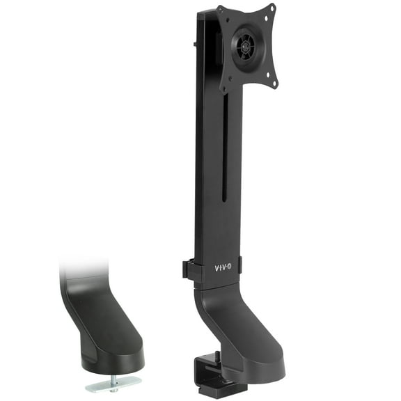VIVO Single Monitor Sit-Stand Workstation Arm for 1 Computer Screen up to 32"