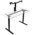 thumbnail image 1 of VIVO Single Motor Stand Up Desk Frame with Electric Dual Monitor Mount, 1 of 8