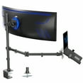 thumbnail image 1 of VIVO Single Ultrawide Monitor + Single Laptop Desk Mount, Up to 49 inch Screens, 1 of 8