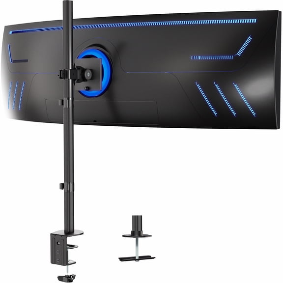 VIVO Single Ultrawide Monitor Tall Desk Mount, Fits Computer Screens up to 49"