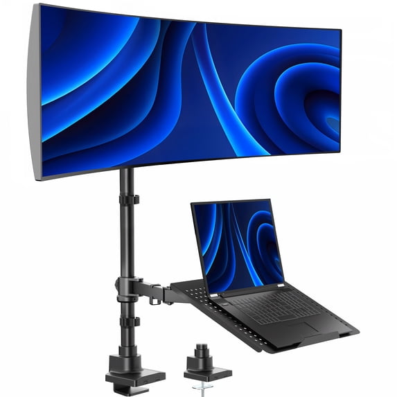 Nlft Computer Screen VIVO Single Ultrawide Monitor and Laptop Extra Tall Desk Mount, Up to ...