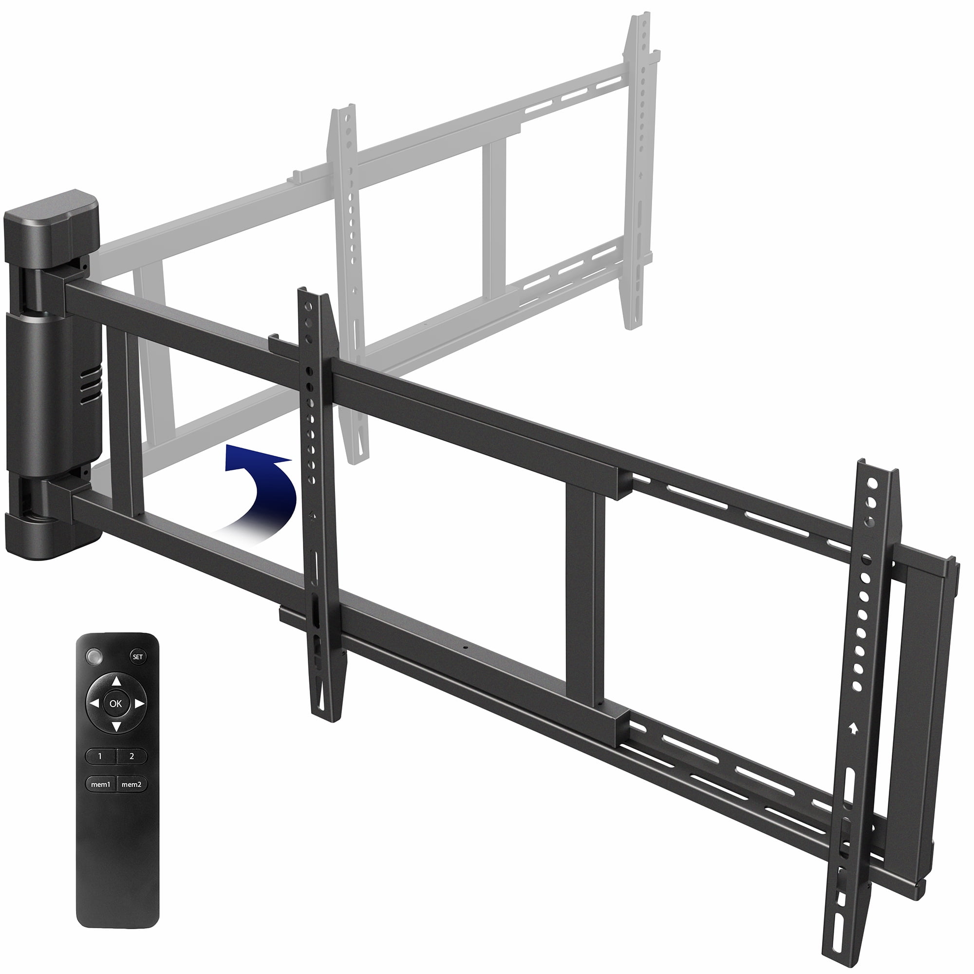VIVO Steel Low Profile Electric Adjustable Swing 32" to 75" TV Wall Mount