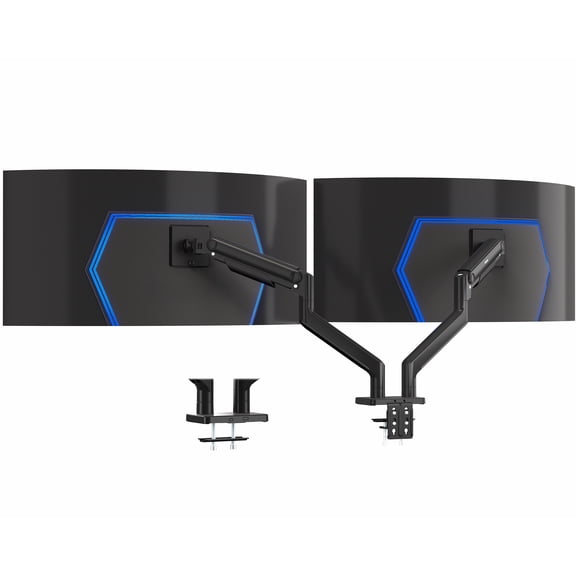 VIVO Tension Spring Dual Ultra Wide Monitor Mount, Up to 45" Computer Screens