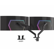 VIVO Mechanical Spring Dual Ultra Wide Monitor Mount, Fits up to 45" Screens