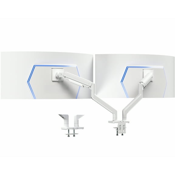 VIVO Tensions Spring Dual Ultra Wide Monitor Mount, Max 45" Computer Screens