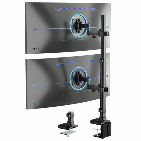 VIVO Ultra Wide Dual Monitor Mount, Tall Stand, Fits up to 43" Computer Screens
