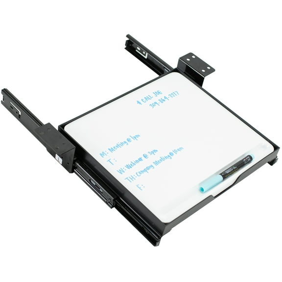 VIVO Under Desk Whiteboard Slider Tray, Hideaway Workstation Dry Erase Board