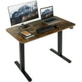 thumbnail image 1 of VIVO Vintage Brown / Black Electric 40" x 24" Sit Stand Height Adjustable Desk, 1 of 8