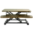 thumbnail image 1 of VIVO Vintage Brown Height Adjustable 28" Standing Desk Monitor Riser Tabletop, 1 of 9