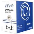 thumbnail image 1 of VIVO White 1,000ft Bulk Cat5e LAN Ethernet Cable Wire UTP Pull Box, 1 of 6