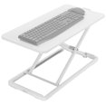 thumbnail image 1 of VIVO White 24" Single Top Ergonomic Scissors Lift Keyboard and Mouse Riser, 1 of 9