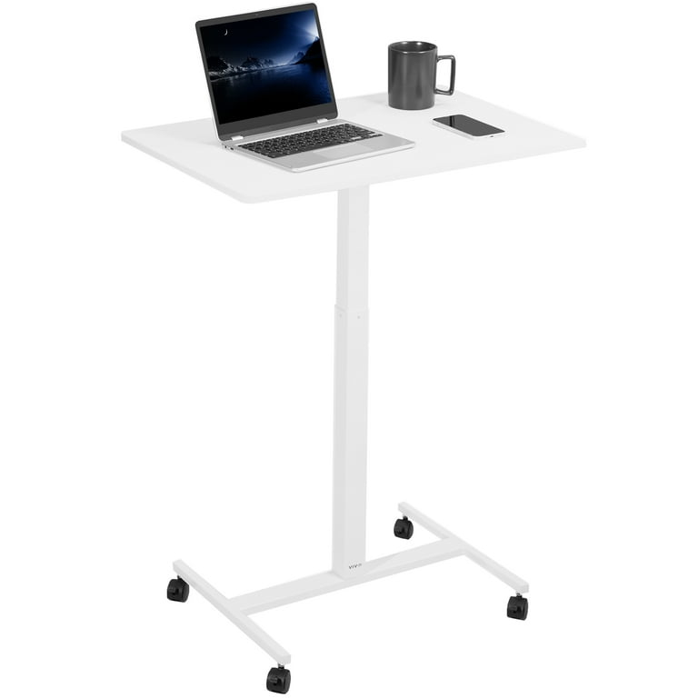 White computer cart discount