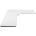 thumbnail image 1 of VIVO White 71 x 71 inch Curved Corner Table Top for Sit to Stand Desk Frames, 1 of 8