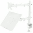 thumbnail image 1 of VIVO White Adjustable Laptop & Monitor Desk Mount Stand, Fits 1 Screen up to 32", 1 of 9