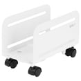 thumbnail image 1 of VIVO White Computer Desktop ATX Case, CPU Rolling Stand Adjustable Cart Holder, 1 of 2
