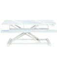 thumbnail image 1 of VIVO White Dry Erase Height Adjustable 36" Standing Desk Monitor Riser, 1 of 9