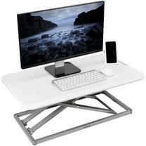 VIVO White Economy Height Adjustable 29" Standing Desk Desktop Monitor Riser