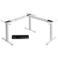 thumbnail image 1 of VIVO White Electric Motor Height Adjustable Corner 3 Leg Standing Desk Frame, 1 of 8