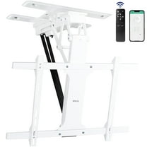 VIVO White Electric Swivel Flip Down Ceiling TV Mount for 32" to 70" Screen