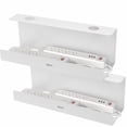 thumbnail image 1 of VIVO White Extra Deep Under Desk Cable Management Trays - 2 Pack, 1 of 8