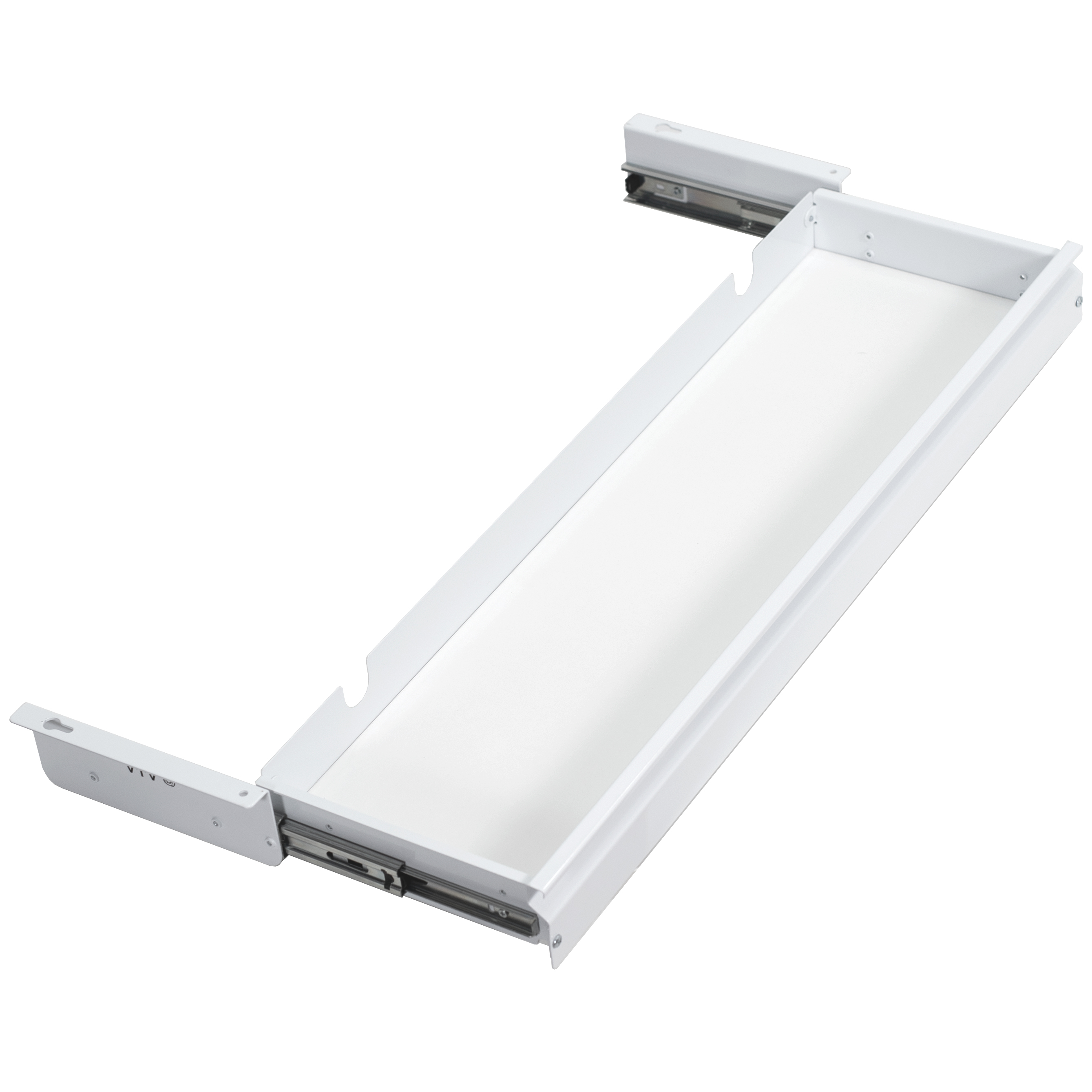 VIVO White Extra Large 33 inch Under Desk Pull Out Storage Drawer for Desk