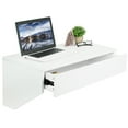 thumbnail image 1 of VIVO White Floating Wall Mounted Storage Shelf | Wall Hanging Desk Drawer, 1 of 8