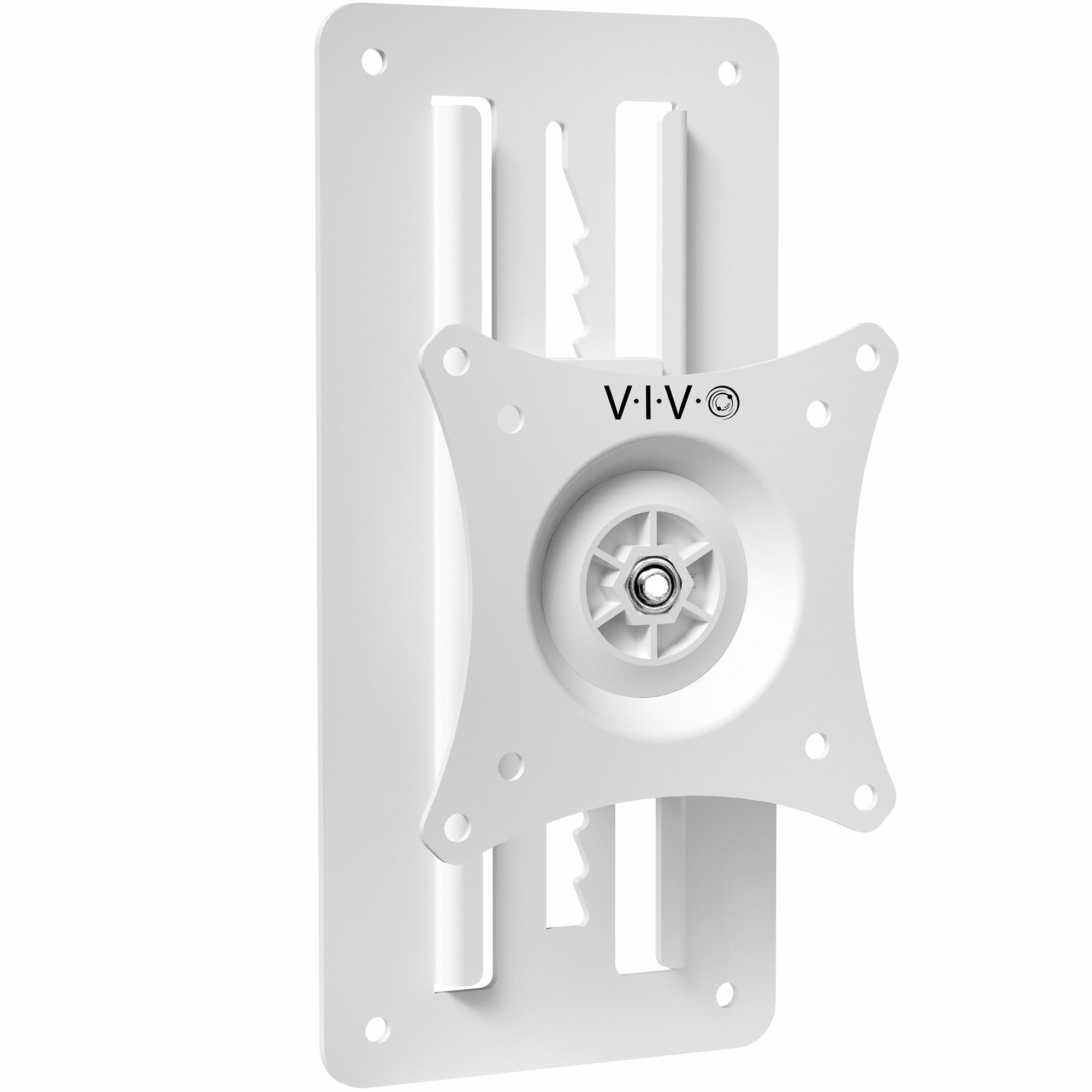 White Adjustable Steel VESA Monitor Wall Mount for 17" to 32" Screens