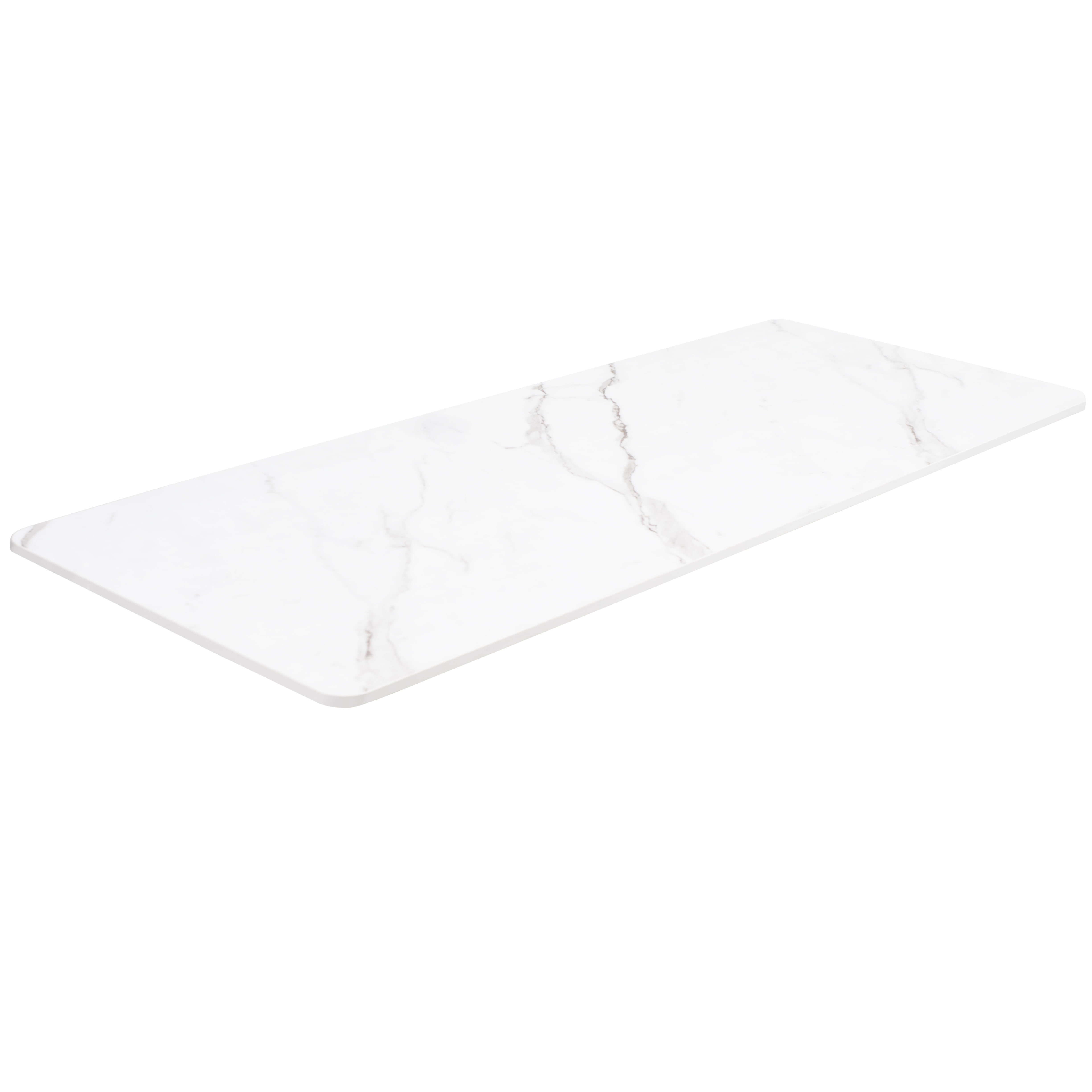 VIVO White Marble 60 x 24 inch Dry Erase Table Top for Sit to Stand Desk Frames