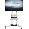 thumbnail image 1 of VIVO White Mobile TV Cart for 32" to 83" LCD LED Plasma Flat Panel Stand, 1 of 3