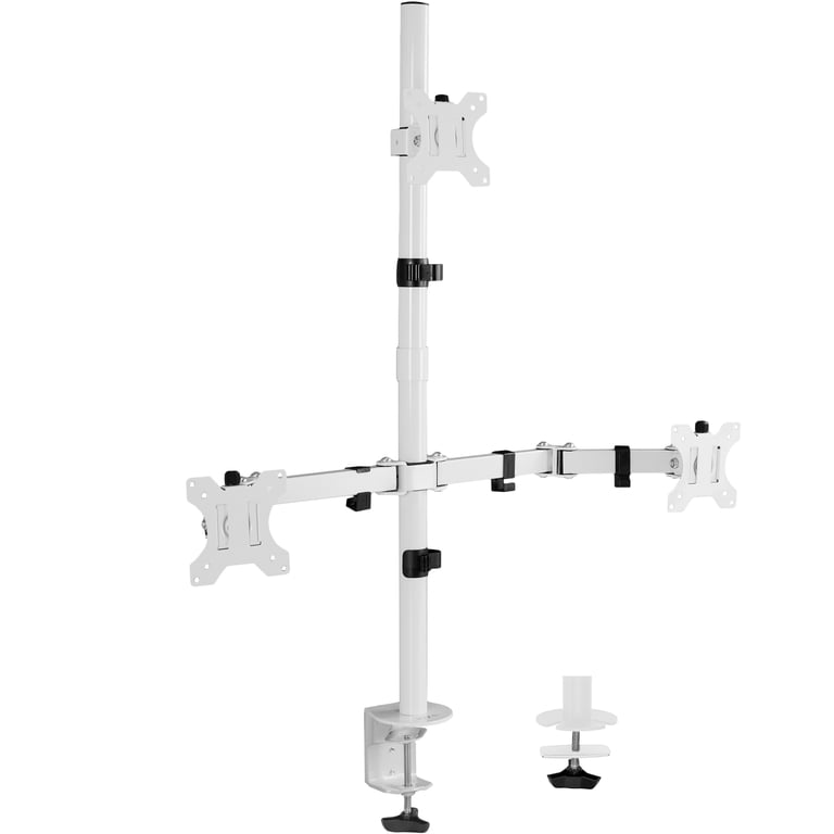 VIVO Gaming Desktop Triple Monitor Adjustable Stand, 3 Screens up