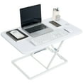 thumbnail image 1 of VIVO White Ultra Slim 32" Desktop Converter, Sit Stand Tabletop Monitor Riser, 1 of 8