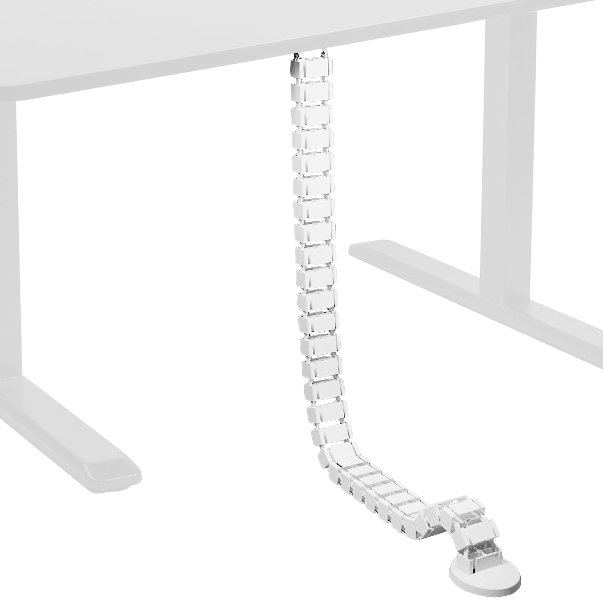 Vivo Under Desk 17 inch Cable Management Tray, Power Strip Holder, Cord  Organizer, Wire Tamer for