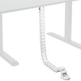 thumbnail image 1 of VIVO White Vertebrae Cable Management Kit, Standing Desk Quad Wire Organizer, 1 of 8