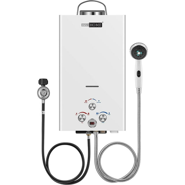VIVOHOME 2.64GPM 10L Outdoor Propane Tankless Water Heater, Digital