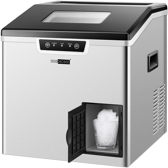 VIVOHOME 2 in 1 Countertop Ice Maker & Shaver Machine, 44Lbs/Day