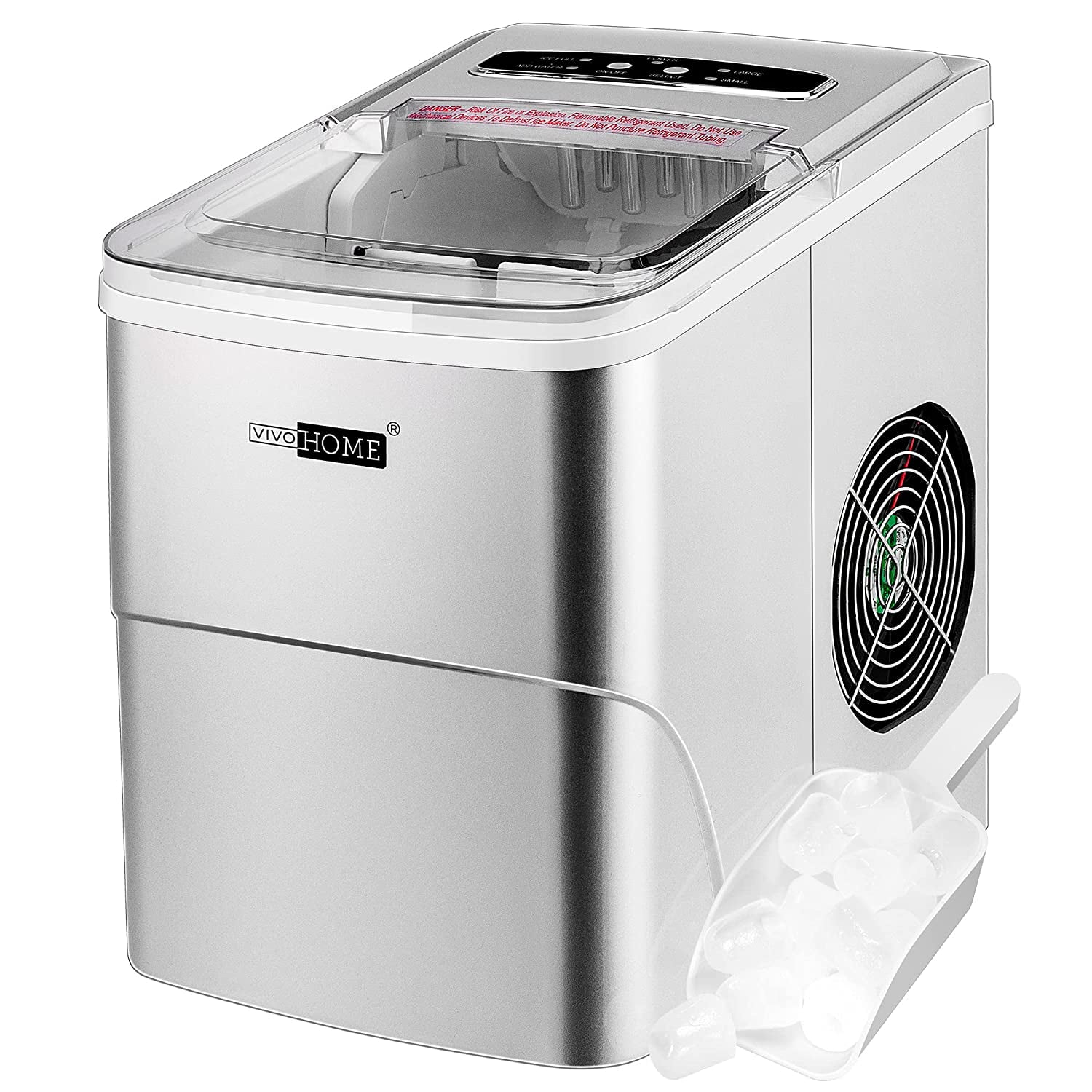 VIVOHOME 26lb. Countertop Ice Maker with Visible Window and Ice Scoop