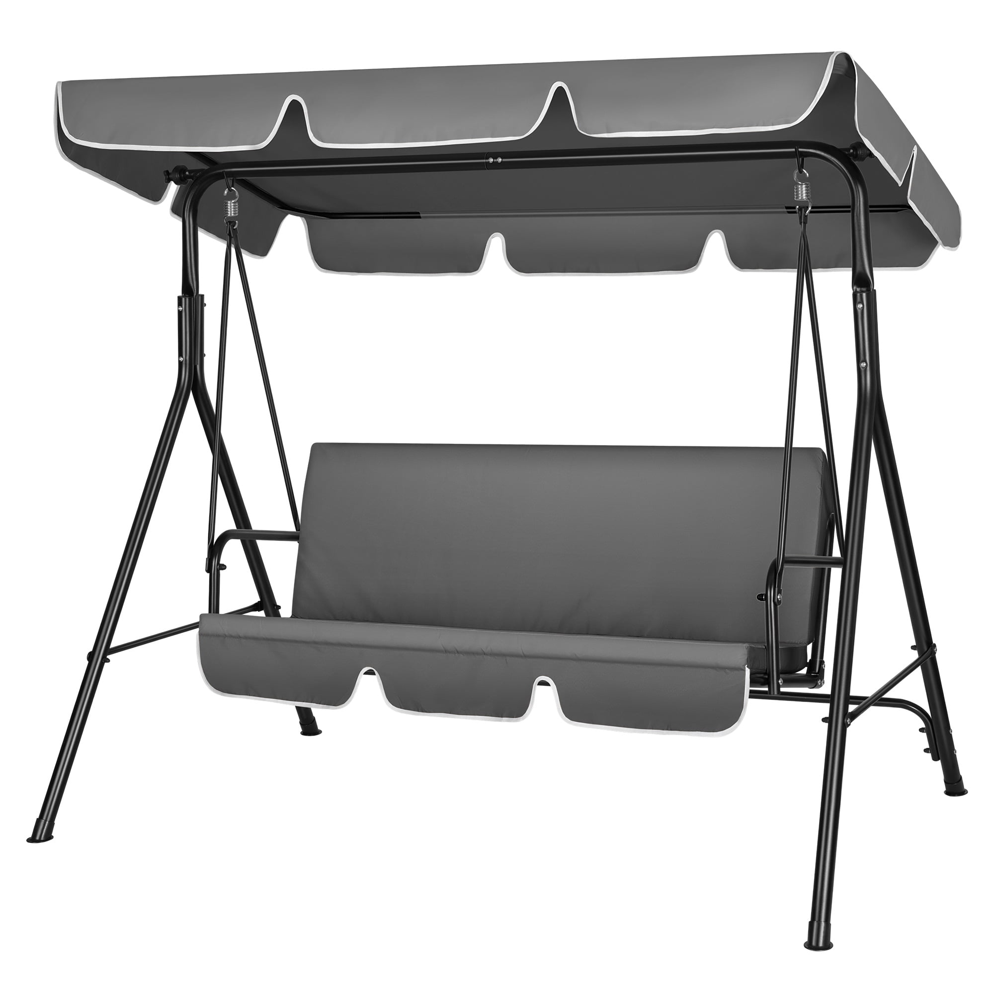 VIVOHOME 3-Seat Swing Glider Chair with Removable Cushion Canopy