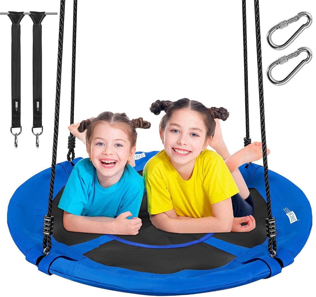 VIVOHOME Indoor 41 Inch Round Rope Saucer Tree Swing, 600 VIVOHOME Indoor 41 Inch Round Rope Saucer Tree Swing, 600