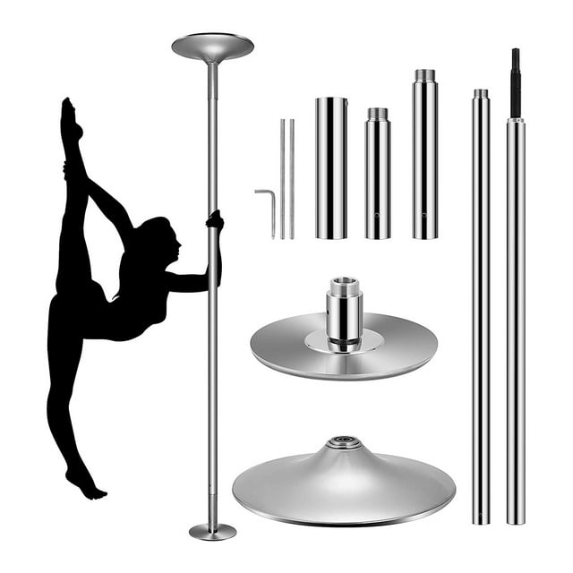 VIVOHOME 45mm Portable Spinning Dance Stripping Pole for Home Fitness